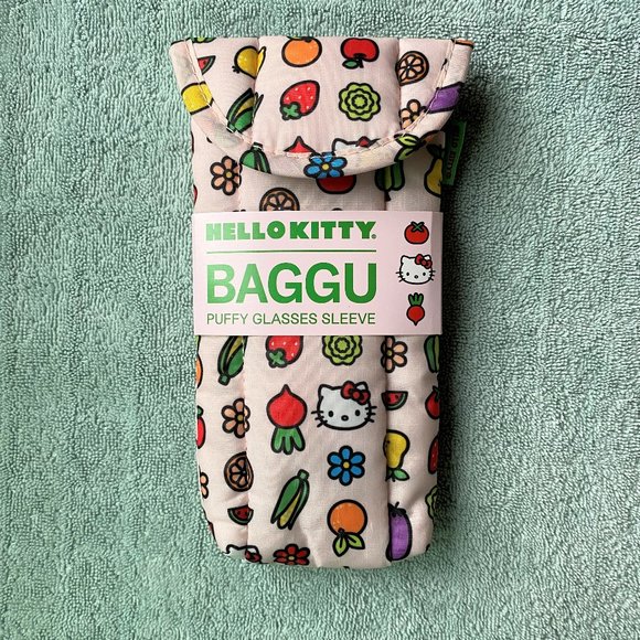 NWT BAGGU Puffy Glasses Sleeve, Hello Kitty & Icon - Picture 1 of 5
